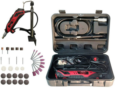 Dirty Pro Tools Rotary Multi Tool Kit 135W Variable Speed 40 Accessories Dremel Compatible