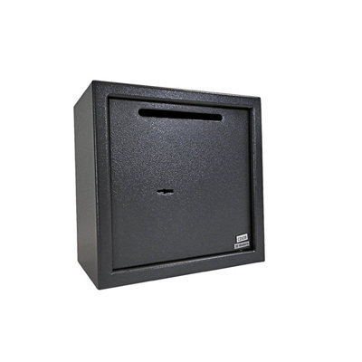 Dirty Pro Tools Under Counter Cash Deposit Safe Lockable Steel Cash Box from B&Q