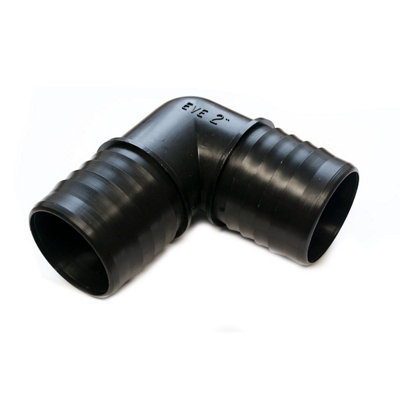 Pisces 50mm/50mm (2") Barbed Elbow For Pond Hose from B&Q