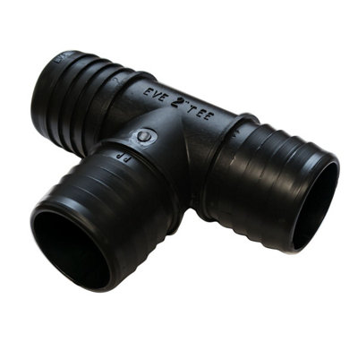 Pisces Barbed Hose 't' Pond Tube Connector 50mm X 50mm X 50mm (2") from B&Q