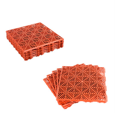 Kct 2 Pack -Coloured Garden Non Slip Interlocking Path Tiles10 Pieces Total from B&Q