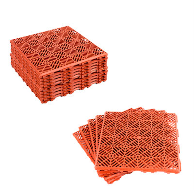 Kct 3 Pack- Coloured Garden Non Slip Interlocking Path Tiles15 Pieces Total from B&Q