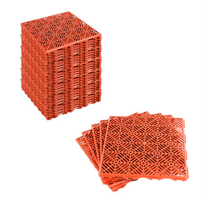 Kct 7 PackColoured Garden Non Slip Interlocking Path Tiles35 Pieces Total from B&Q