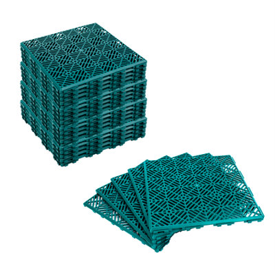 Kct 5 PackGreen Garden Non Slip Interlocking Path Tiles25 Pieces Total from B&Q