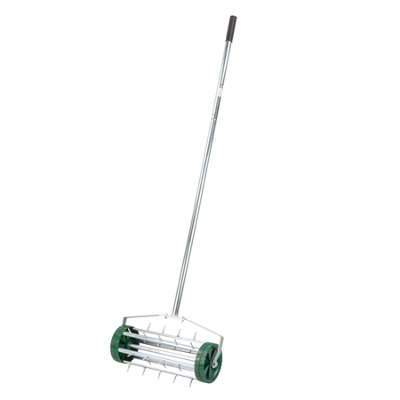 Kct Lawn Aerator Roller Rolling Garden Manual Tool Rotary Scarifier With Metal Spikes For GrassSoil from B&Q
