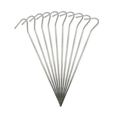 Kct 50 Pc Galvanised Steel Tent Pegs Heavy Duty Camping Ground Stakes 9" from B&Q
