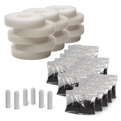 Pisces 15 Pack Compatible Refill Service Kit For Oase Biorb With Filter Media & Airstone from B&Q