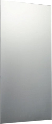  - 90 X 45Cm Rectangle Frameless Bathroom Mirror With Wall Hanging Fittings