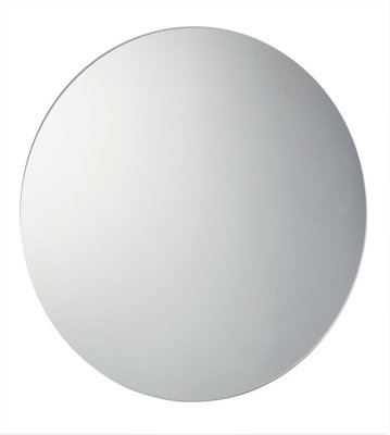  - 60Cm Circular Frameless Bathroom Mirror With Wall Hanging Fittings