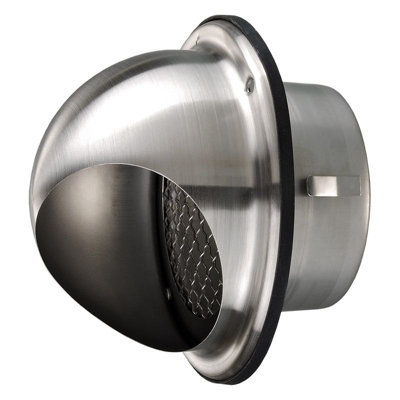 Blauberg Stainless Steel Bull Nose Grille125mm from B&Q