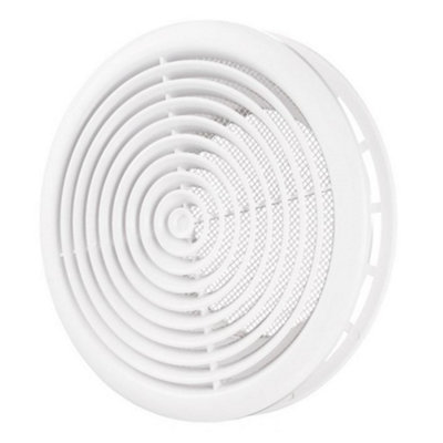 Blauberg Dpr-150 Round Internal Ventilation Ceiling Grille Diffuser For 100mm Ducting (White) from B&Q