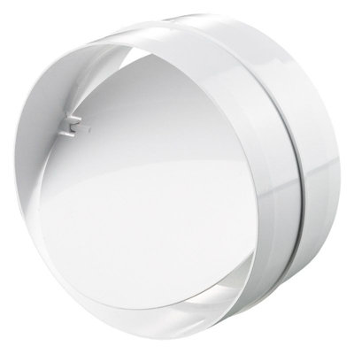 Blauberg Round Circular Inline Ventilation Duct Back Draught Shutter125mm 5" from B&Q