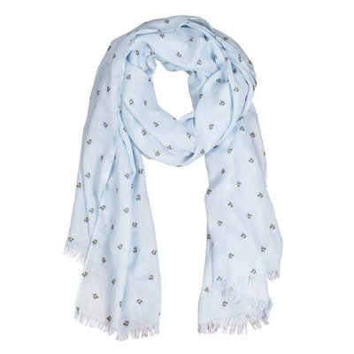 B&Q -  Flight Of The Bumble Bee Scarf 190 X 70 Cm With Gift BoxBaby Blue - Image 4
