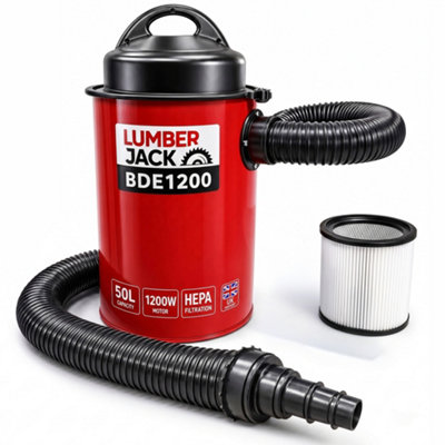 Lumberjack Tools Lumberjack 1200W 50L Dust Chip Collector Extractor Extraction For Workshop 240V from B&Q