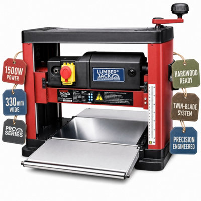 B&Q -  Lumberjack Portable Bench Top Thicknesser With Blades