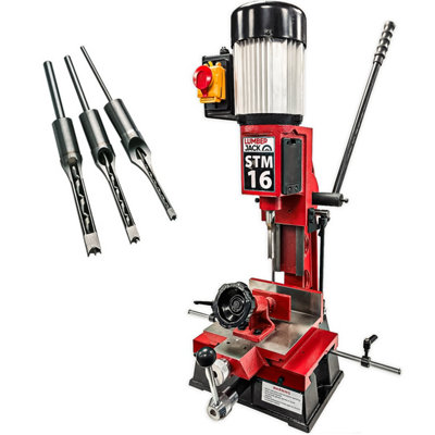 Lumberjack Tools Lumberjack 16mm Bench Top Mortice Machine With Sliding TableIncludes Chisels from B&Q