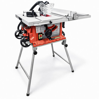 Lumberjack Tools Lumberjack 10" Portable Folding Table Saw 254mm With Wheels from B&Q