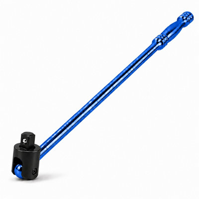 Autojack 750Mm Breaker Bar, 1/2" Sq Dr 24" Socket Wrench, Flexi Knuckle Blue Chrome Finish For Removing Wheel Nuts 5060504000529 - Image 4