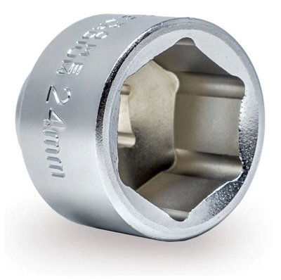 Autojack 24mm 3/8" Sq Drive Oil Filter Low Profile Socket from B&Q