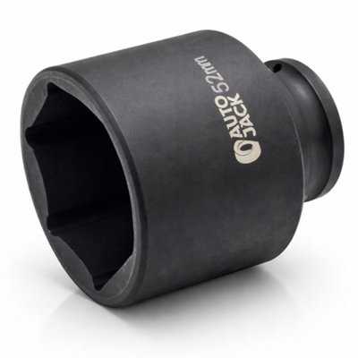 Autojack 52mm 1/2" Sq Drive Impact Socket from B&Q