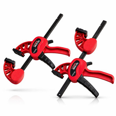 Lumberjack 2pc Quick Grip Bar Clamps 150mm 70kg Clamp Spreader Woodworking - Image 6