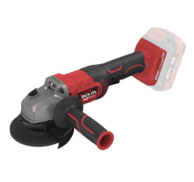 Lumberjack Tools Lumberjack Cordless 20V Angle Grinder 115mm M14 Thread Overload Protection Red (Bare Unit) from B&Q