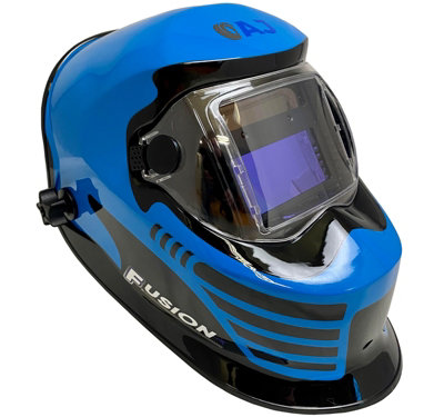 Autojack Auto Darkening Welding Helmet 9-13 Blue from B&Q