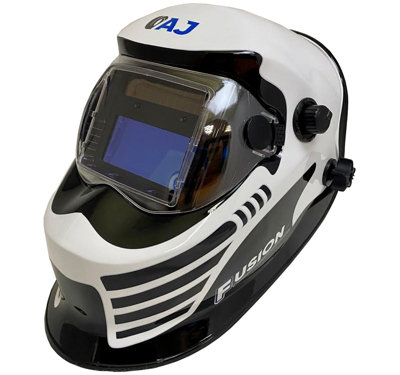 Autojack Auto Darkening Welding Helmet 9-13 White from B&Q