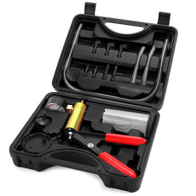 Autojack Brake Bleeder Bleeding Kit Vacuum Pump Pressure Tester Gauge Set from B&Q
