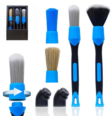 Autojack Automotive Detailing 6 Pc Brush Set For Cleaning Car Exterior, Interior, Wheels, Dash, Vents 5060504004312 - Image 5