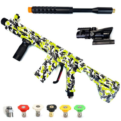 Autojack Camo High Power 5000 Psi Pressure Washer Lance With Extension WandReplica Inspired Design Includes Telescopic Sight from B&Q