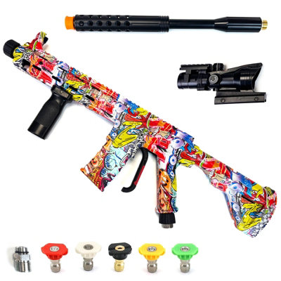 Autojack Graffiti High Power 5000 Psi Pressure Washer Lance With Extension WandReplica Inspired Design Includes Telescopic Sight from B&Q