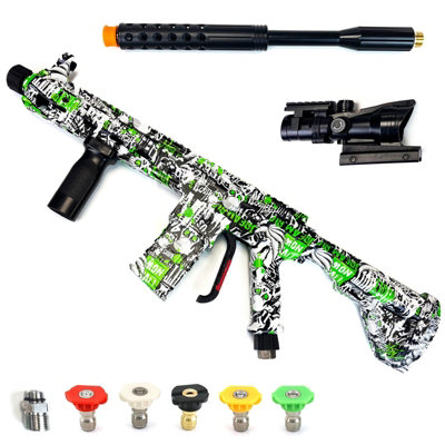 Autojack Skull High Power 5000 Psi Pressure Washer Lance With Extension WandReplica Inspired Design Includes Telescopic Sight from B&Q