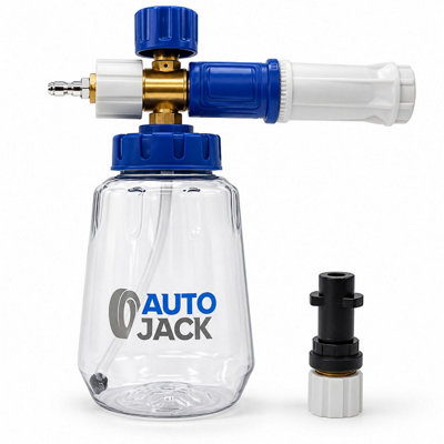 Snow Foam Cannon 1L Bottle – Karcher K2–K7 or 1/4"" QC | Brass Adjustable Nozzle - Image 5