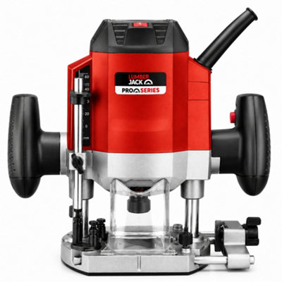 Lumberjack Tools Lumberjack Pro Series 1/4" Plunge Router 1200W Motor 12,000 To 30,000 Rpm from B&Q