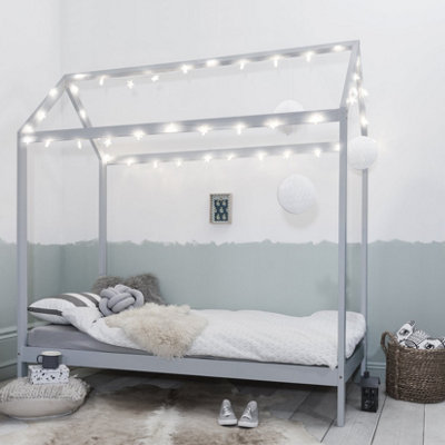Nöa & Nani Noa & Nani Scandinavian Single Bed Frame In Silk Grey Jansen