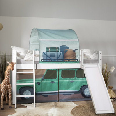 Nöa & Nani Noa & Nani Cabin Bed Midsleeper With Slide & Safari Overland Off Road Package In Classic White Moro from B&Q