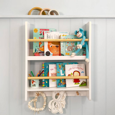 Nöa & Nani Noa & Nani Display 2 Tier Shelf Bookcase Wall Mounted & Coathook Elene