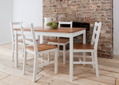 Nöa & Nani Noa & Nani Dining Table In White & Natural Pine Annika