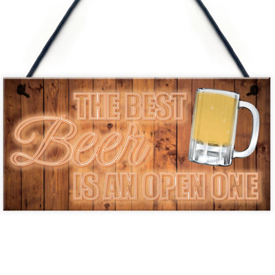 B&Q -  Drink Gift Novelty Hanging Plaque Bar Sign