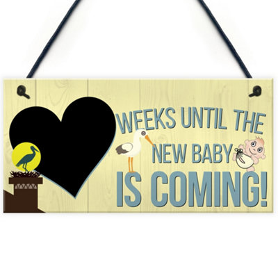 Red Ocean  Countdown Newborn New Baby Gift from B&Q