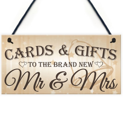 Red Ocean Wedding Thank You Guests Sign from B&Q