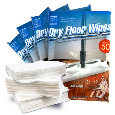 Pack of 200 Disposable Microfibre Electrostatic Floor Cloths For Flat Swivel Mop Multi Fitting Cleaning Wipes - 21cm x 29cm Fits Most Mops Like Swiffer Etc By The Dustpan and Brush Store ® - Image 4