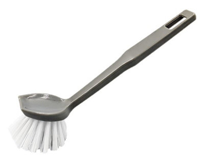 The Dustpan & Brush Store Kitchen Dish Brush With Nylon Bristles Ergonomic Handle For Washing Up