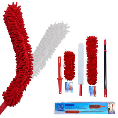 The Dustpan & Brush Store Extendable Microfiber Feather Duster With Hand Cleaning Dusters from B&Q