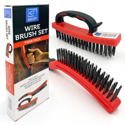 Rust Paint Removal Wire Brush Set Steel Bristle 5060507281482 - Image 4