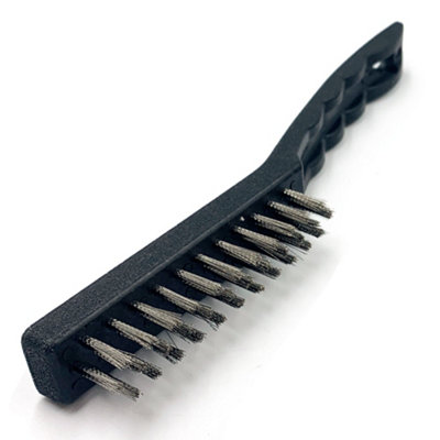 The Dustpan & Brush Store Wire Brush Steel Bristles Small Rust Removal ToolPack Of 5 from B&Q