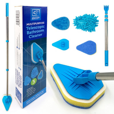 The Dustpan & Brush Store Telescopic Bathroom Tile Cleaning Kit from B&Q