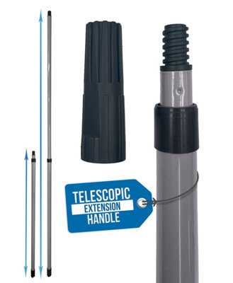The Dustpan & Brush Store Paint Roller Extension Pole With Telescopic Handle Telescopic Pole For Home DecoratingExtendable Pole Fits Roller And Pads from B&Q
