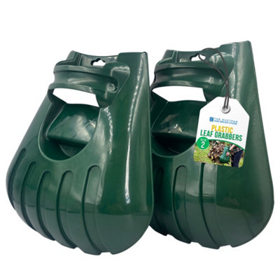 The Dustpan & Brush Store Garden Leaf Scoops Hand Grabbers Leaf Collectors - Green - Image 4